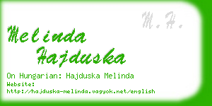 melinda hajduska business card